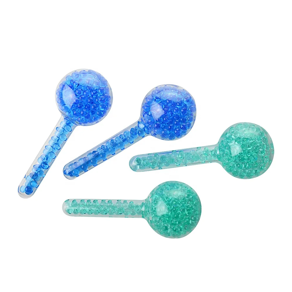 Cool Roller Ball Facial Ice Globes Beauty Massage Tools for Wrinkle Care Eye Massager with Masks