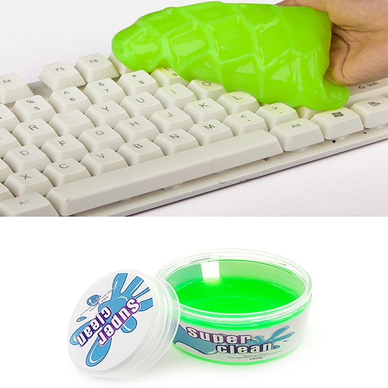 Волшебная липкая гелевая шпатлевка, мягкий гибкий комплект для чистки ПК, компьютера, ноутбука, мобильного телефона, принтера, вентиляционных отверстий в автомобиле, клавиатуры, пылеочиститель