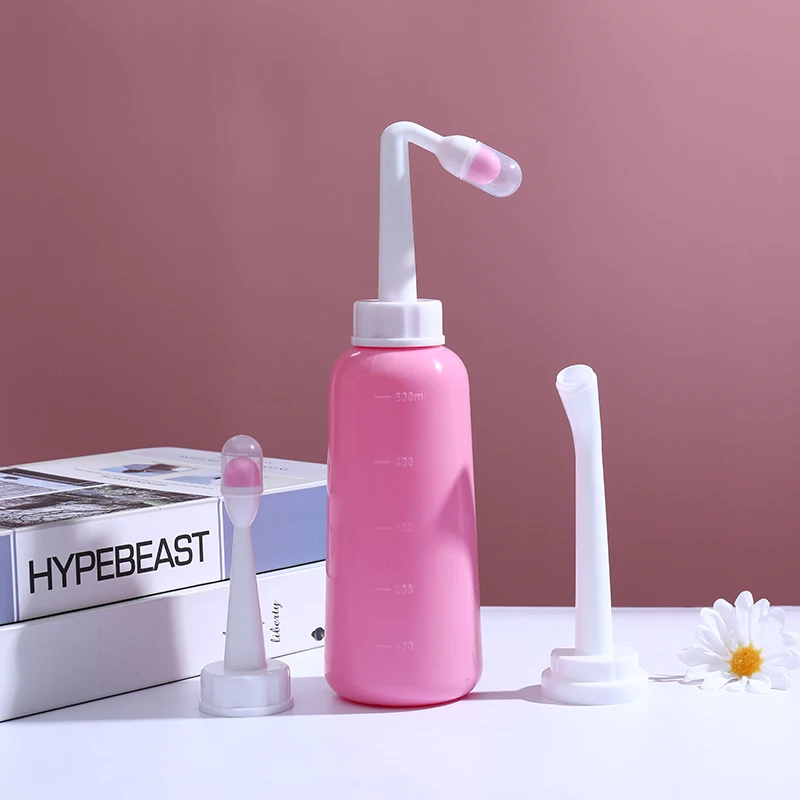 Portable Handheld Bathroom Shower Bidet 500ml Shattaf Accessories Personal Bidet Sprayer Toilet