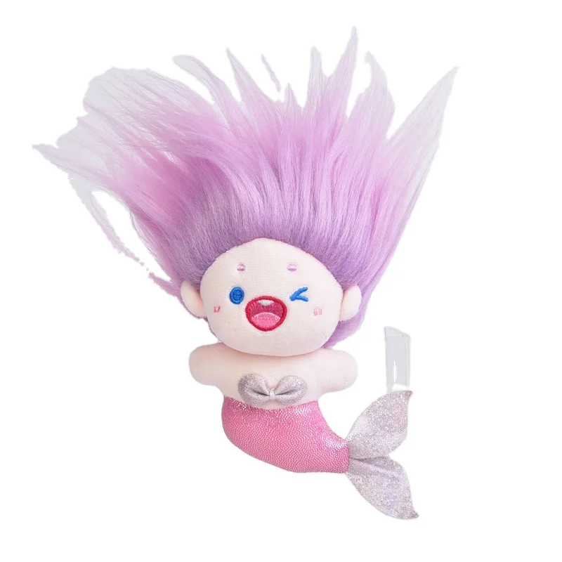 Hot Selling Soft Stuffed Fried Hair Little Girl Plush Doll Constellations Princess Cartoon Doll Girl Toys