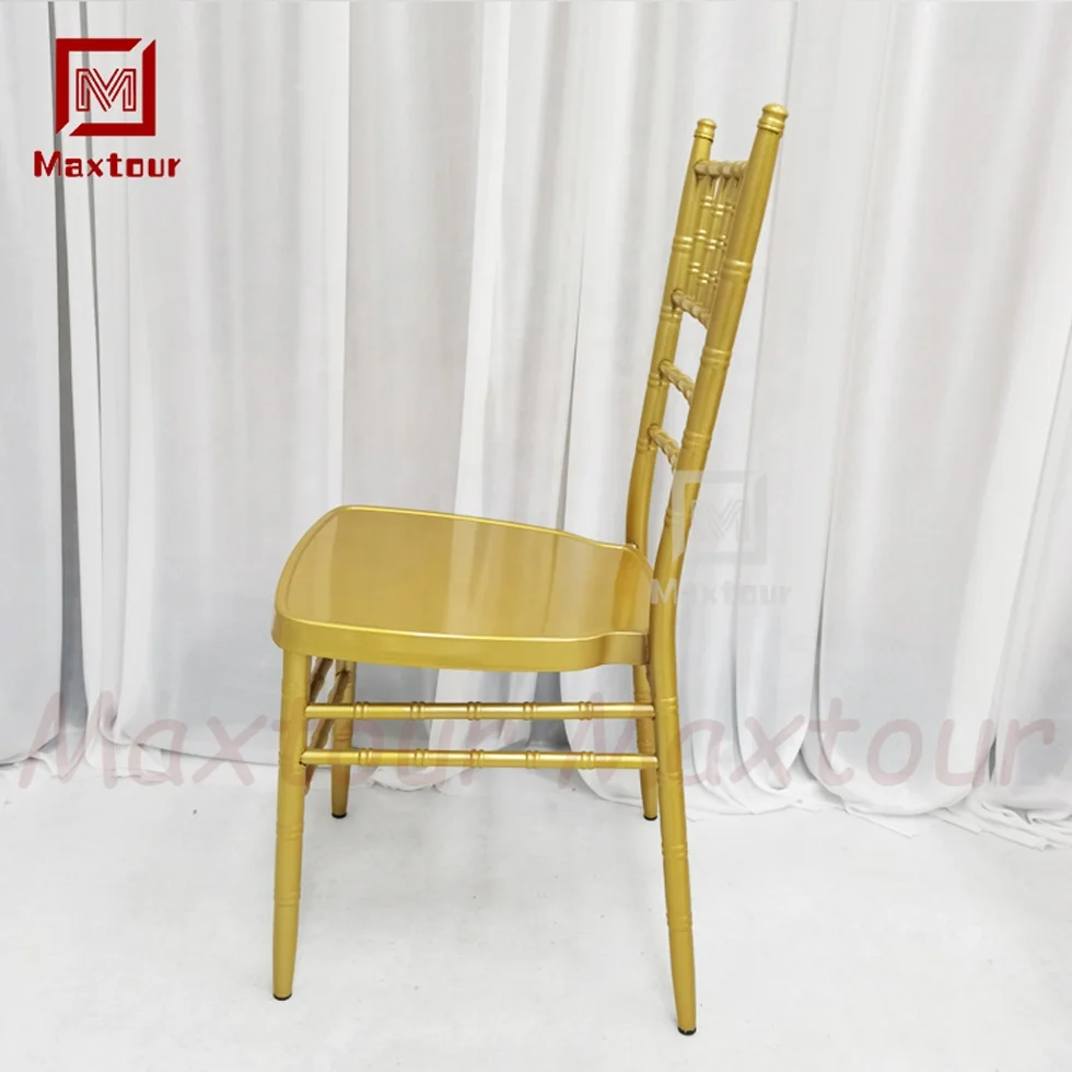 Event Furniture Wedding Party Iron Metal Chair Color Choose Gold Hotel Chair Chiavari Chair