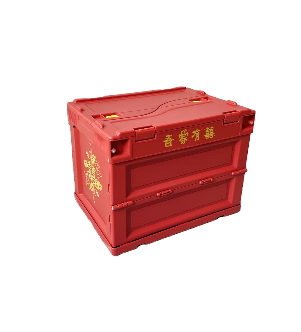 Chinese professional factory manufacturer customized 20 L plastic moving tote collapsible storage box crate plastic bin