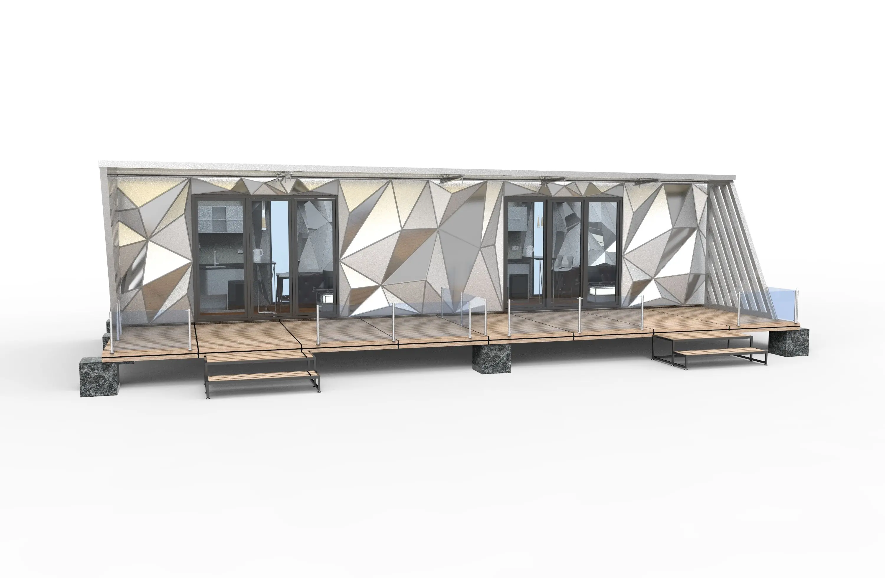 movable  container car with karaoke cabinet