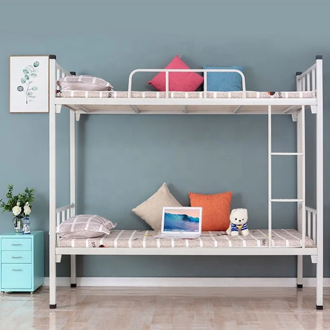 Wholesale Detachable Metal Double Bunk Bed with Storage for Adults Strong Loft Cama Litera Beliche for Bedroom