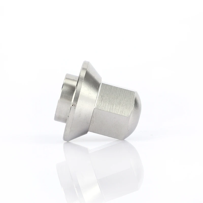 Factory price DIN1587 stainless steel weld hex flange cap nuts
