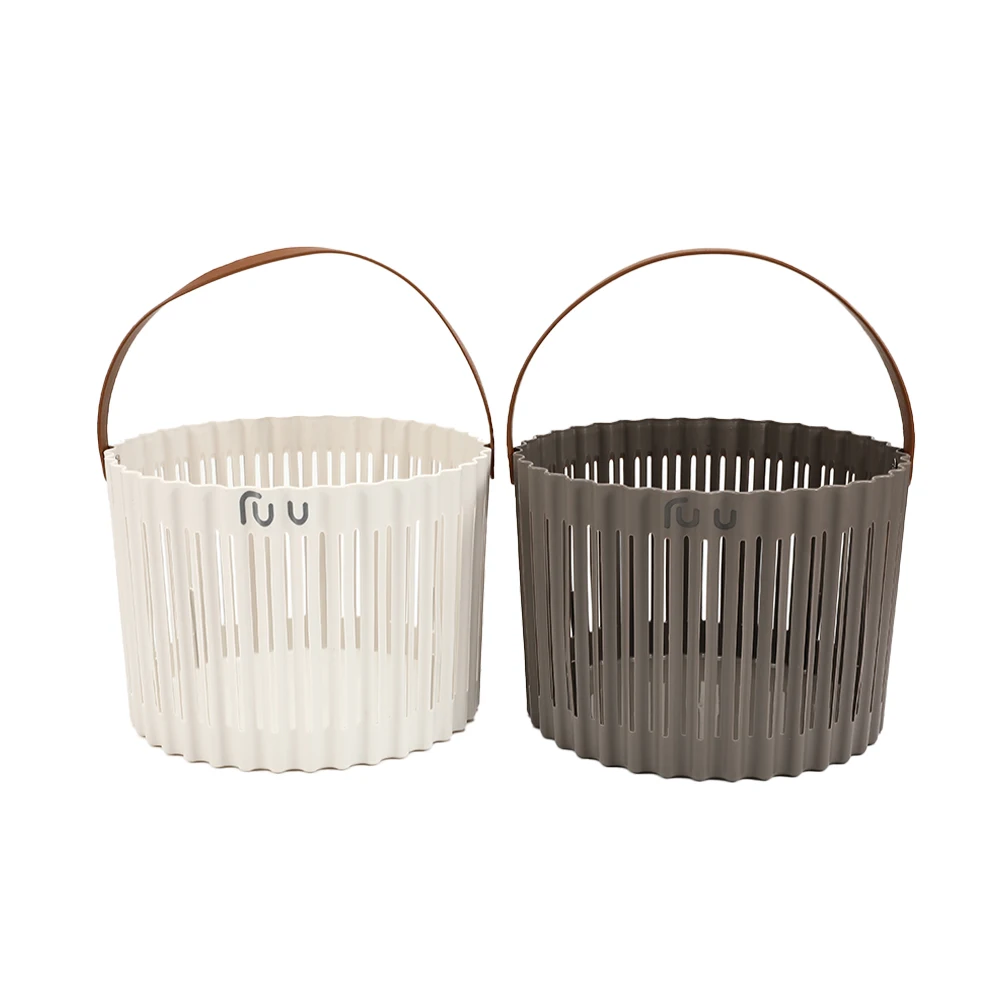 Small Size Round Organizer With Handle Small Laundey Basket for Baby Clothes Underwear