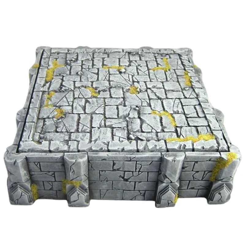 Custom fanfasy game 3D printed resin wargaming scenery ruined ancient temple scatter terrain miniature