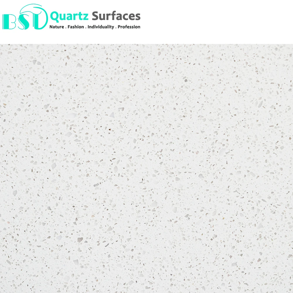 Cut-to-Size Kitchen Artificial Quartz Marble Granite Stone Carrara White Calacatta Vanity Quartz Countertop with Grey Veins