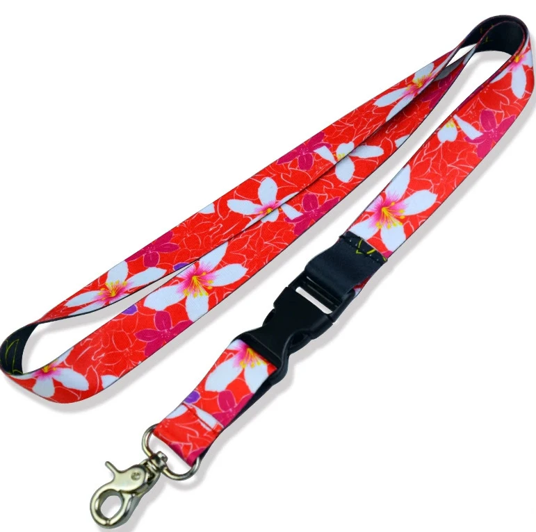 Customized Personalized Polyester silk printing Lanyards with Logo Custom