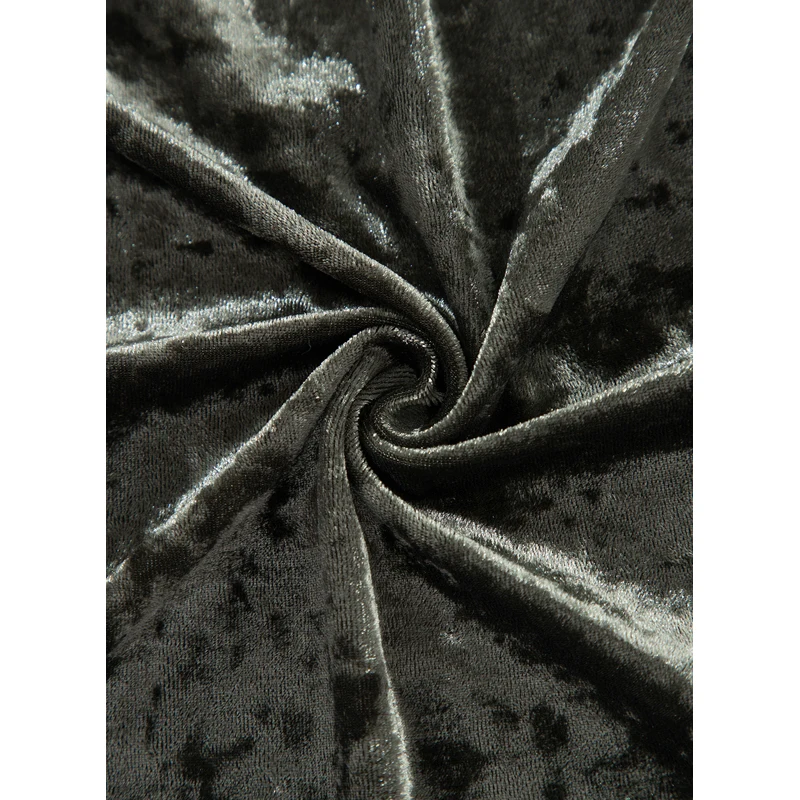 Dear-Lover OEM ODM Wholesale Fashion New Elegant Loose Long Sleeve V Neck Mini Short Casual Velvet Dresses Women