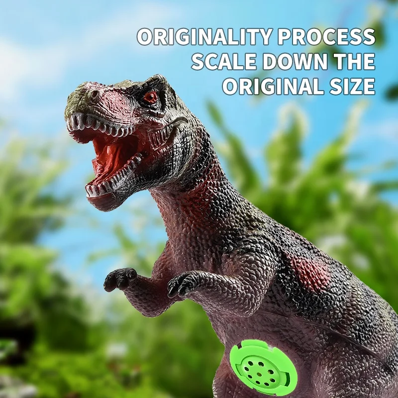 High Quality Dinosaur Toys Model Simulation With Sound Plastic Children Educational Animal Dinosaur Toy