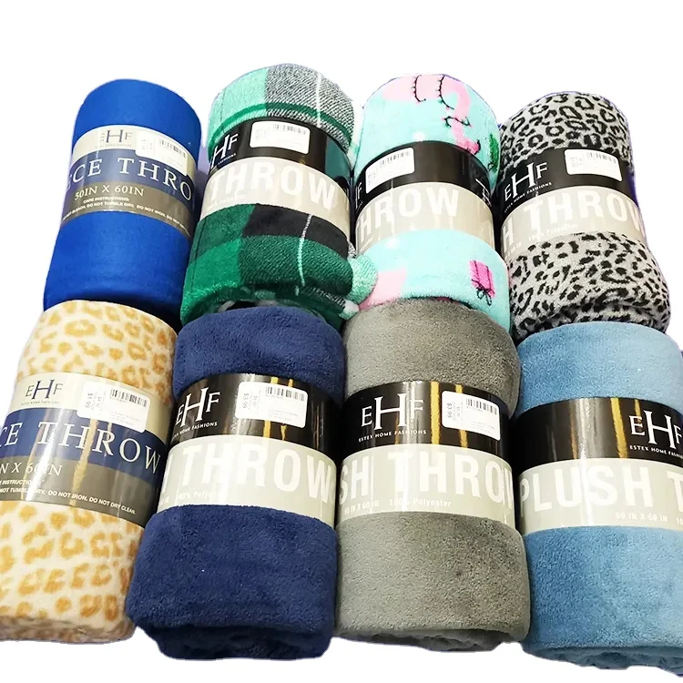 Дешевое складское одеяло от производителя, Двухслойное супер Фланелевое Флисовое одеяло, быстрая доставка, коралловые полярные одеяла для кровати