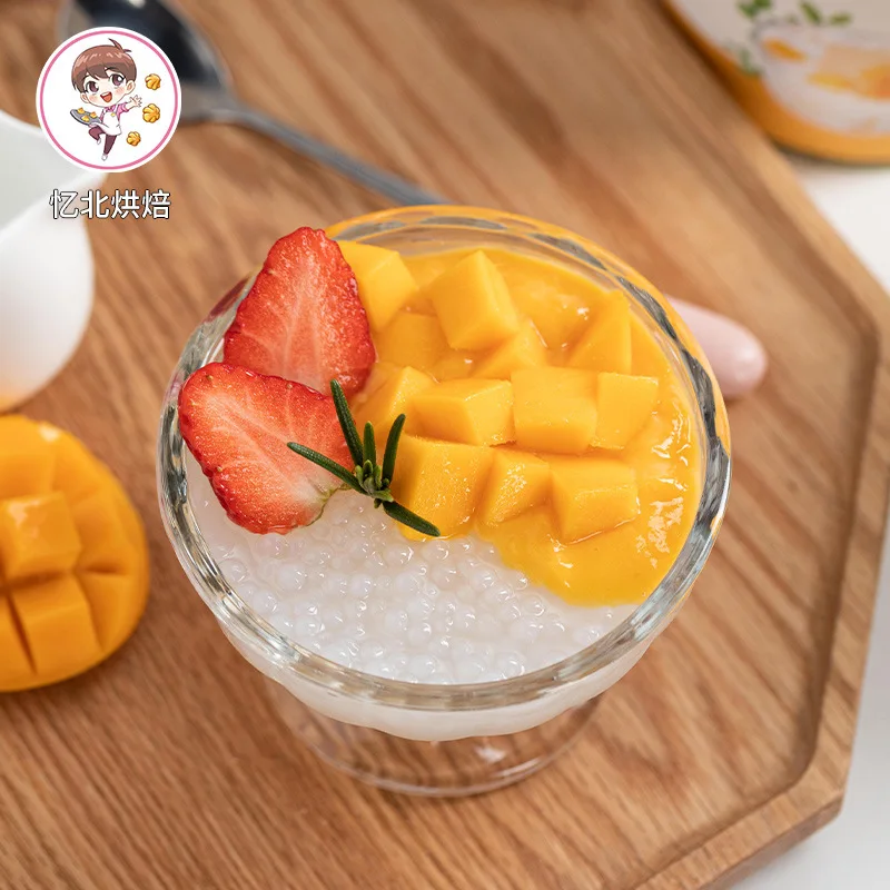 Canned Rice 900G Open Can Instant Tapioca Pudding Canned Mango Pomelo Sago Milk Tea Fruit Fishing Dessert Ingredients