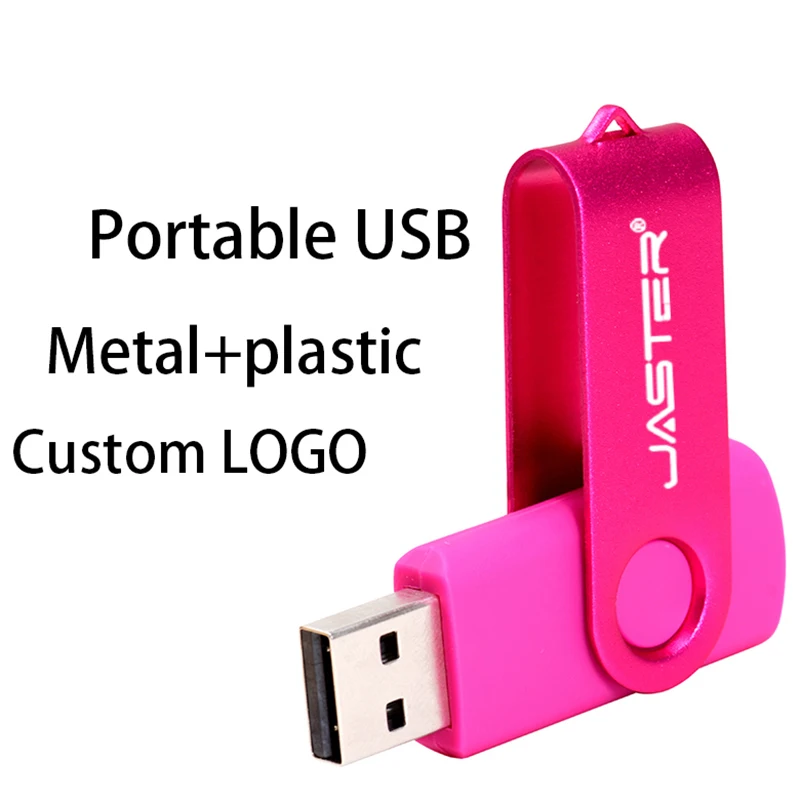 JASTER 2023 Customized Swing USB Flash Drive 64GB 32GB 16GB 8GB 4GB 128MB For Wedding School Music Festival As Gifts