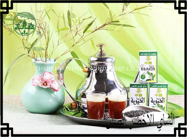 High Quality Te Verde Chun Mee 9371 Good Reputation China Pearl Shape Chunmee Green Loose Tea Powder
