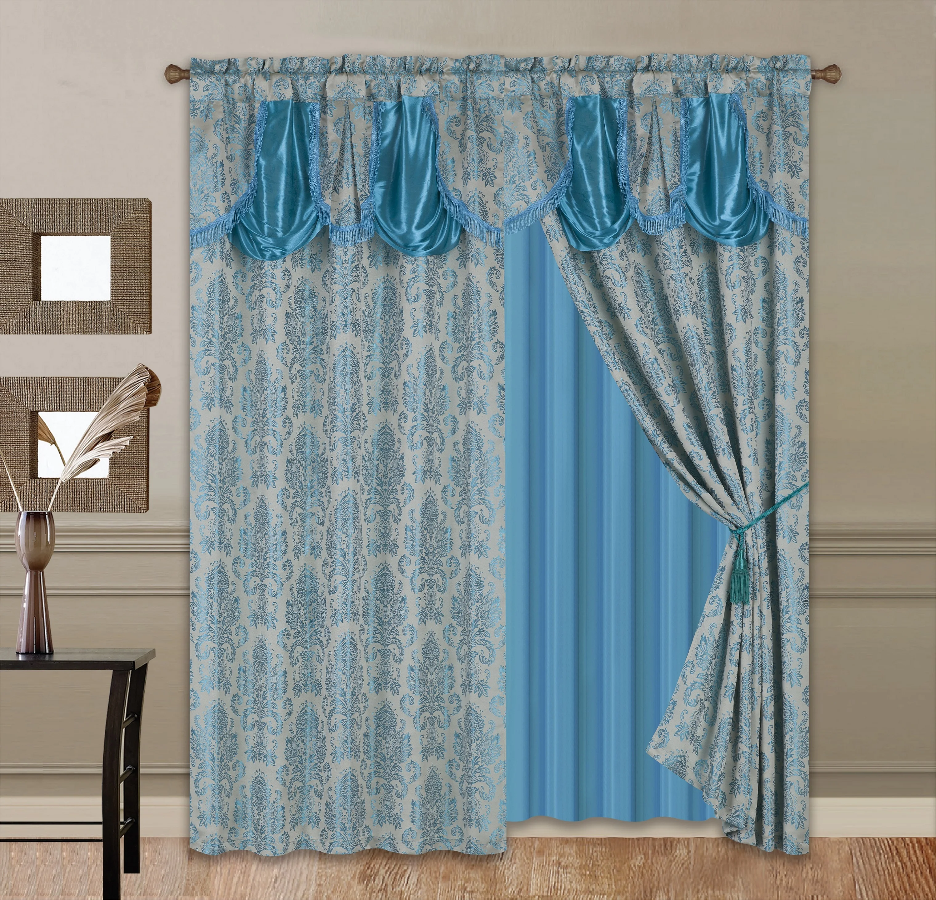 Luxury Classical Hotel Window Curtain Design With Dubai Style