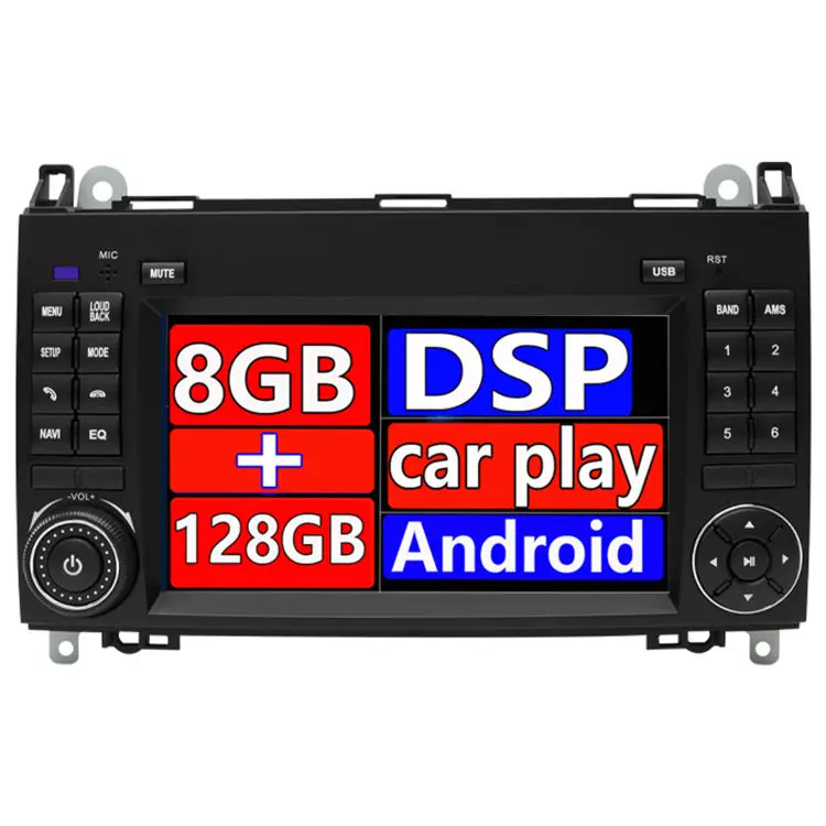 2 din Android 12 4/8 Core Car DVD For Benz W169 W200 W245 Viano W639 Sprinter with WIFI GPS Navigation Radio4/2G 906