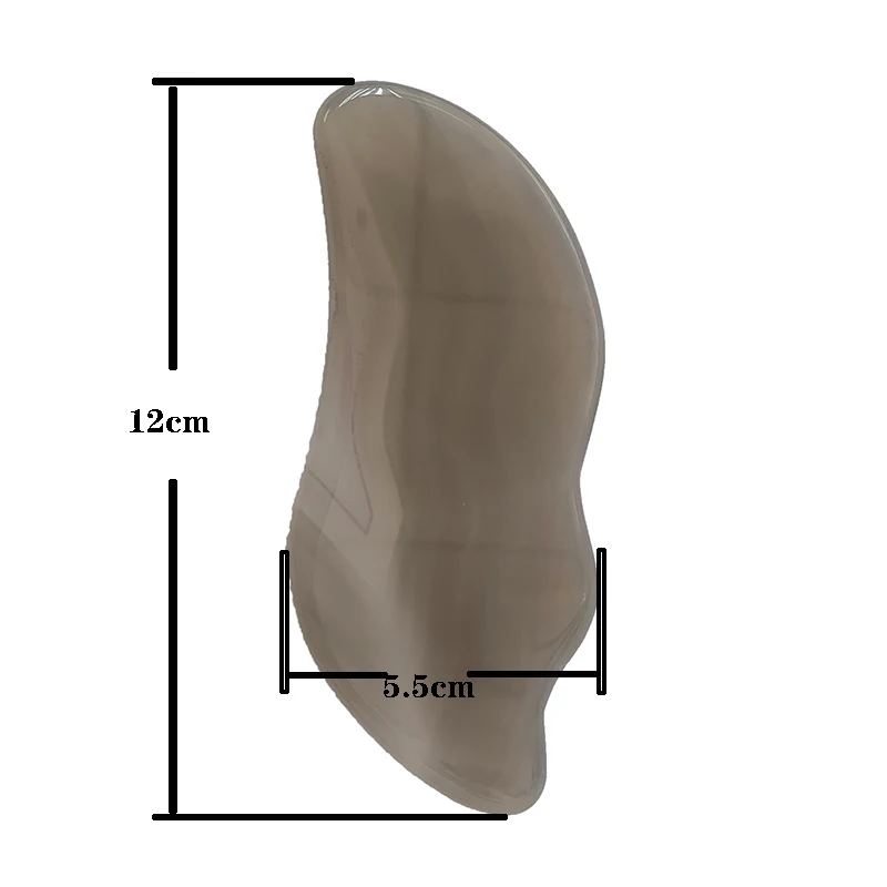 New Product Grey Agate Guasha Plate, Jade Face Massager Scraping  Beauty Tools for Body Massage