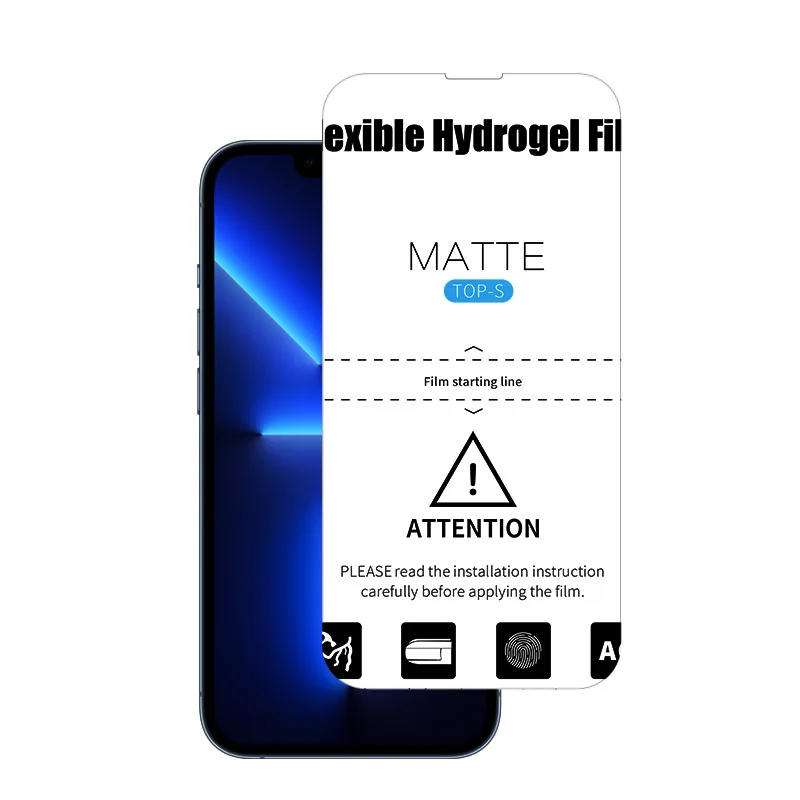 Wholesale TPU matte hydrogel film screen protector sticker for android phones iphone 13 pro max