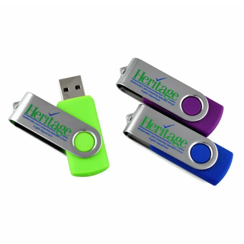 2021 Promotional 2GB 4GB swivel USB 2.0 pendrive 3.0 8GB 16GB USB flash drive with customized logo
