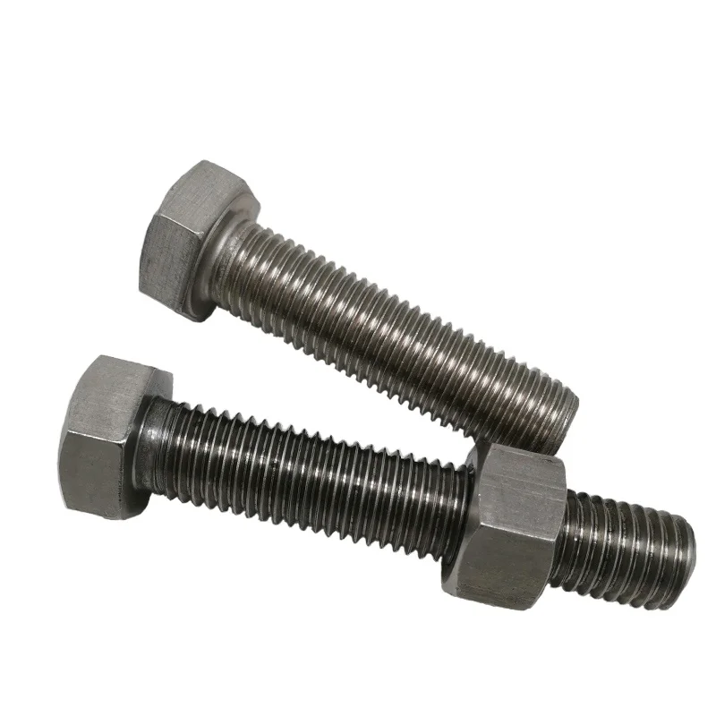 A325 DIN6914 ss304 / 316 stainless steel / carbon steel 8.8 Gr round / hex / pan / square head bolt with nut