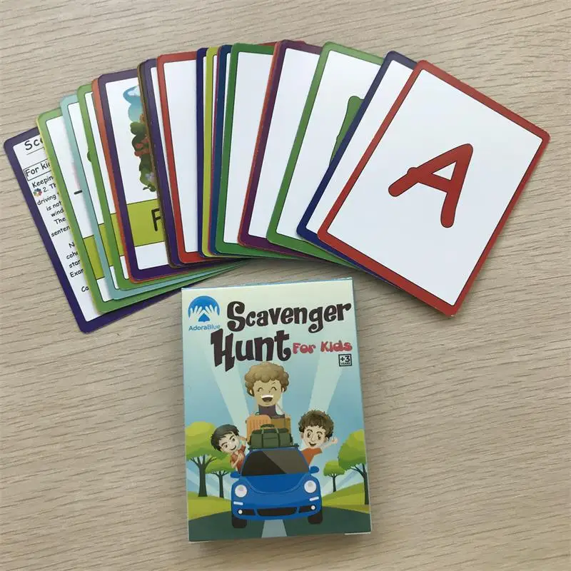 High Quality Kids Educational Literacy Game Playing Memory Graphic Paper Game Cards