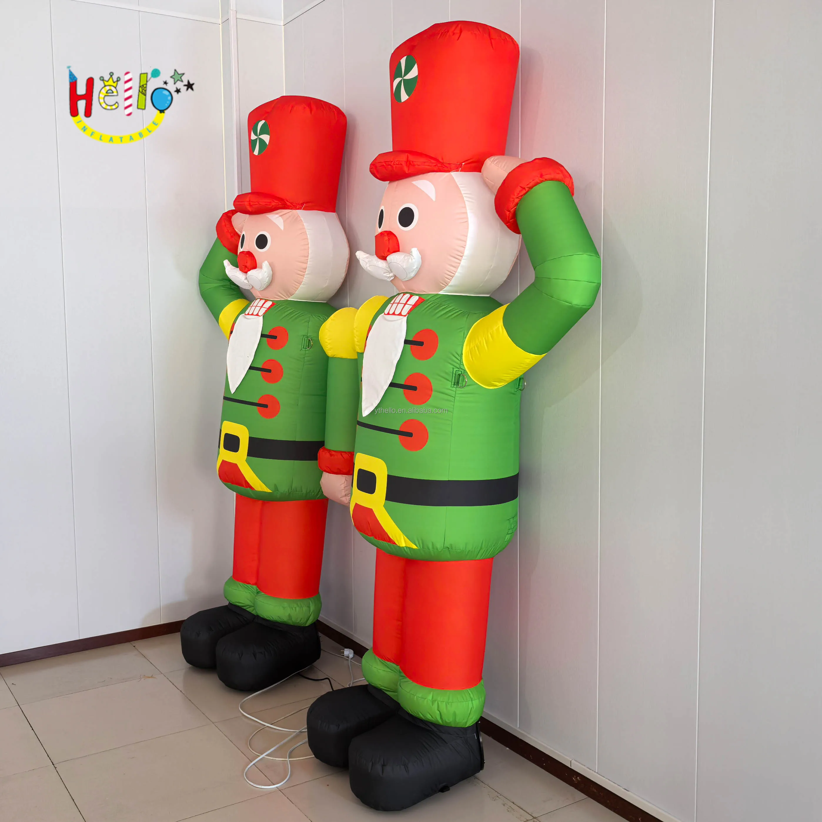 Outdoor Decoration Christmas inflatable nutcracker soldier For Indoor Holiday Party