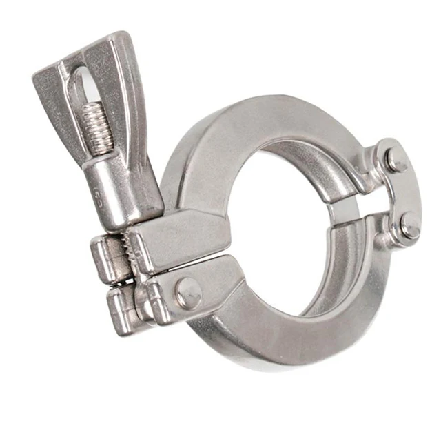 stainless steel ss ss304 304 ss201 201 1 1.5 2 3 4 6 inch quick release pipe fitting tube tc triclamp tri clover ferrule Clamp
