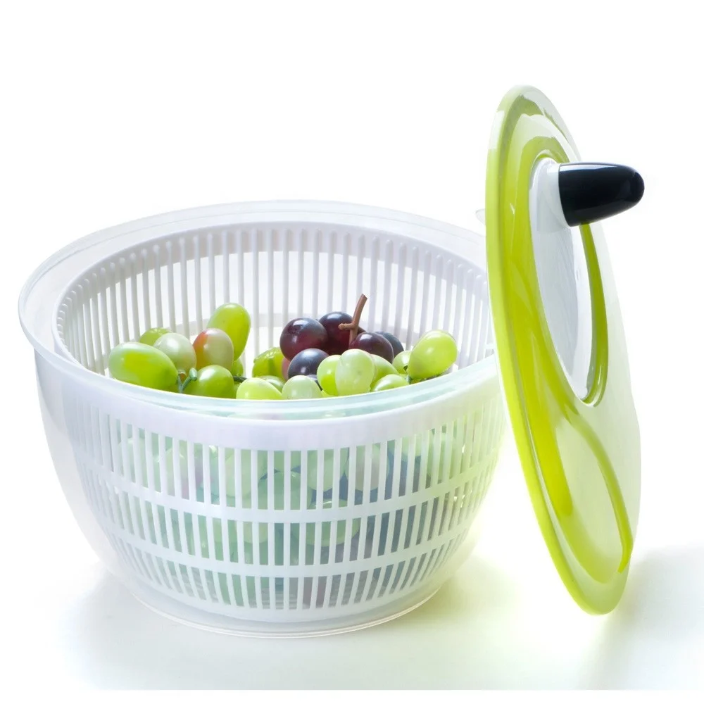 Easy Spin Dryer for Vegetable Quick Vegetable Dryer Plastic Salad Spinner