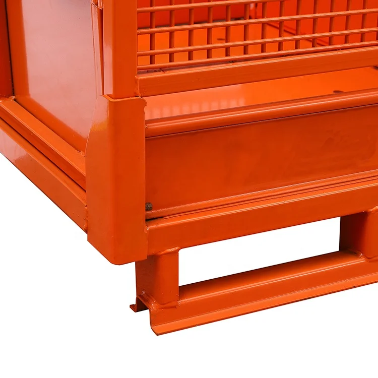 Cargo storage cage Stillag Cage Best Quality Warehouse Pallet Collapsible Metal Storage Rack Storage Cage Wire Mesh Container