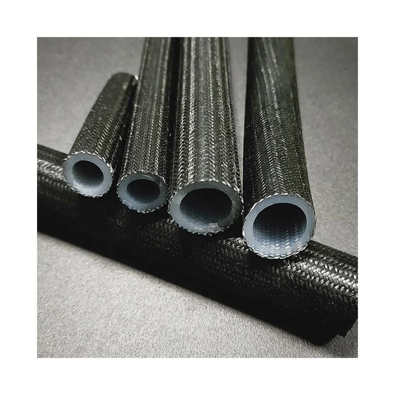 High frequency machine weaves silicone braided or silicone rubber tube wear resisting silicon pipe