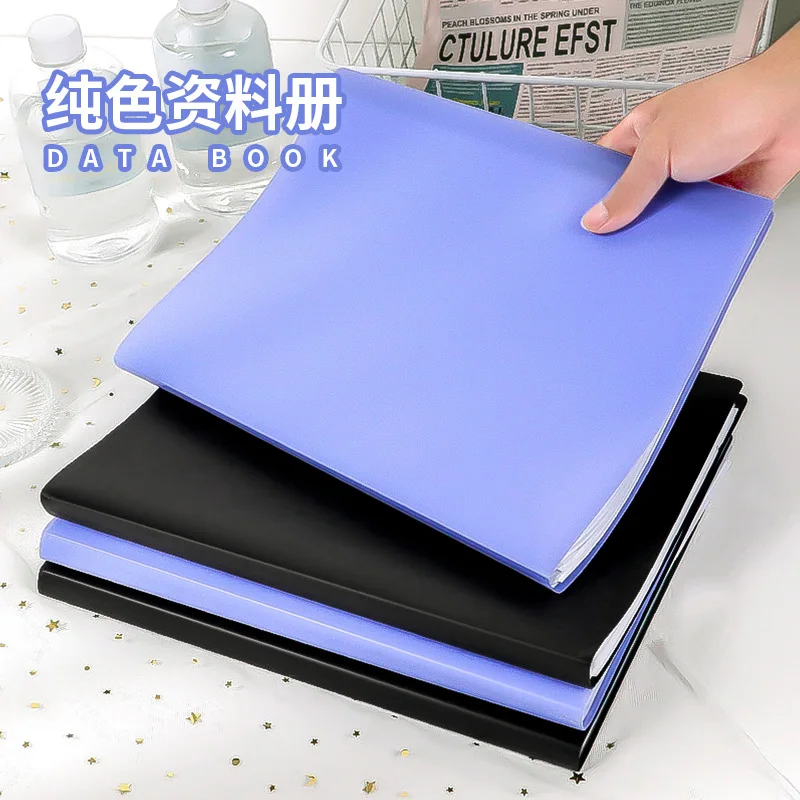 Large Capacity PP A4 Waterproof plastic Specifications Clear Pockets Presentation art display book presentation file folder