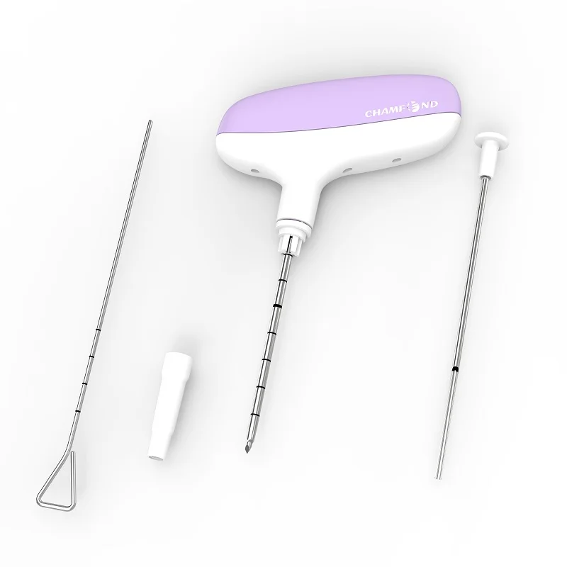 Disposable manual aspiration and cutting throught bone biopsy needle medical instruments
