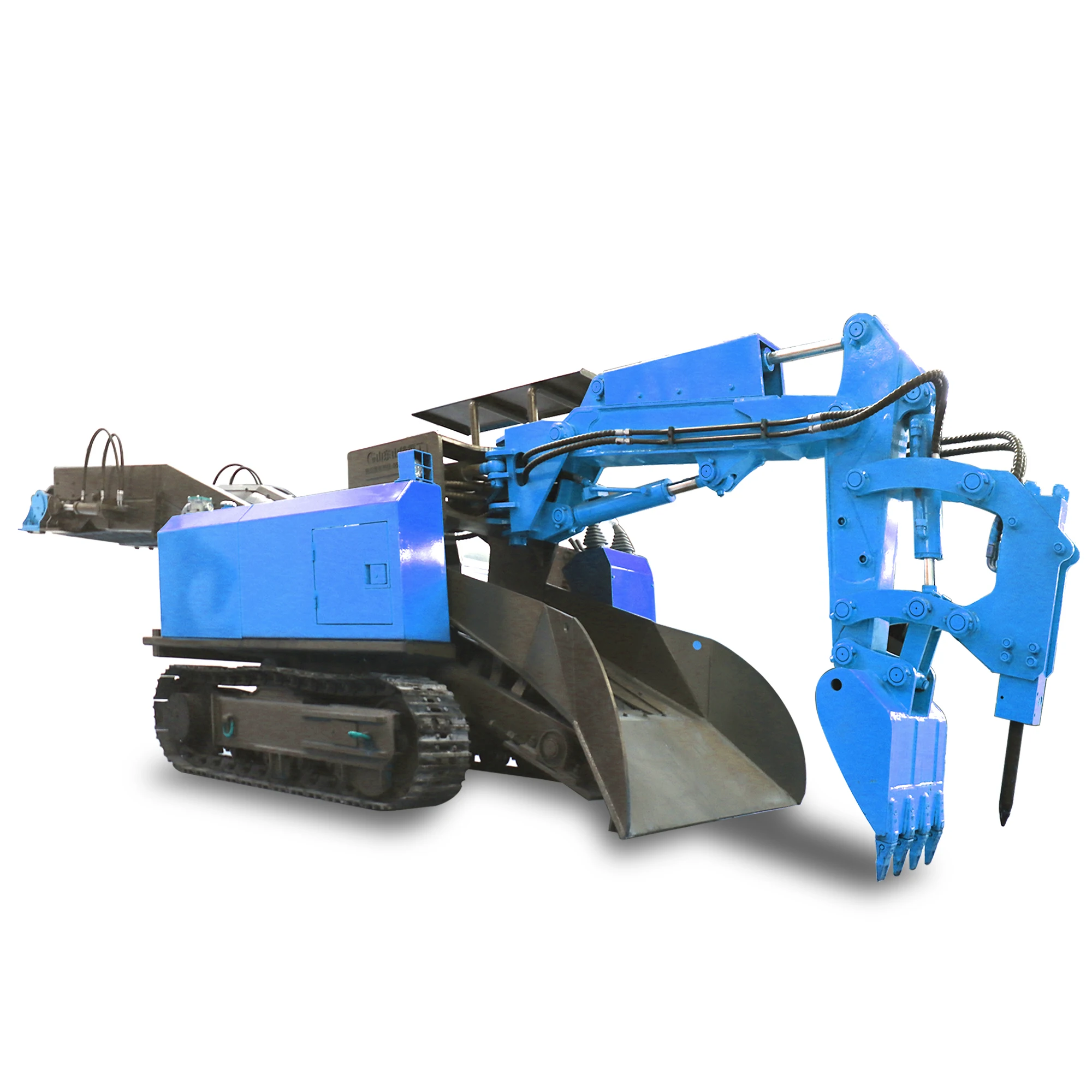 Mining Excavator Conveyor and Crusher Crawler Type Ground Clearance 200mm Strong Passability