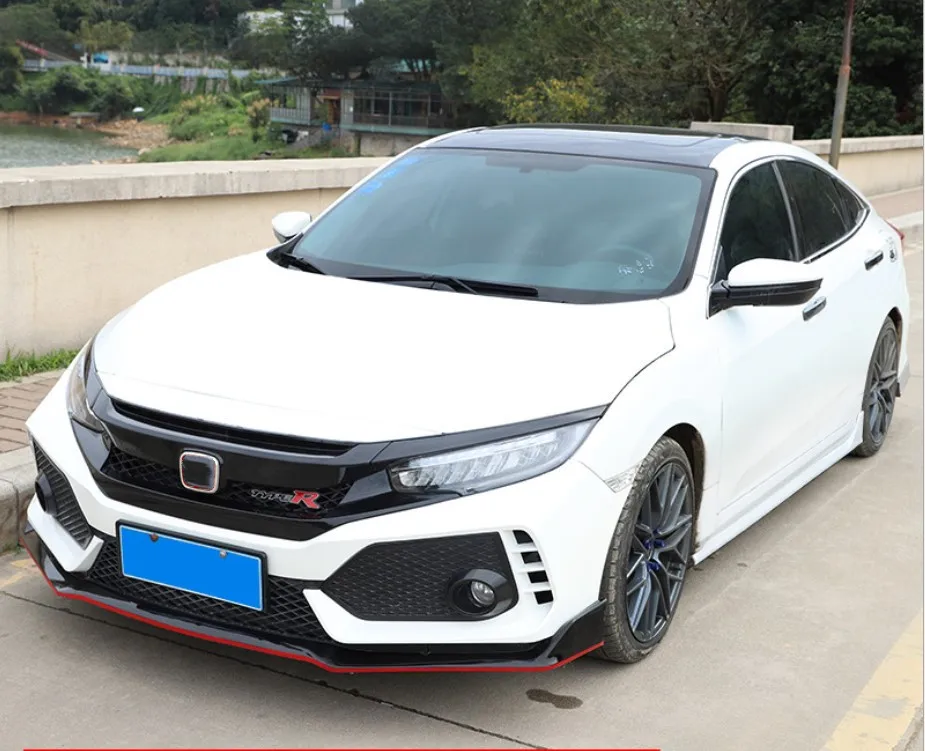  Детали кузова Civic Typer передний бампер и задний в сборе для 10-го
