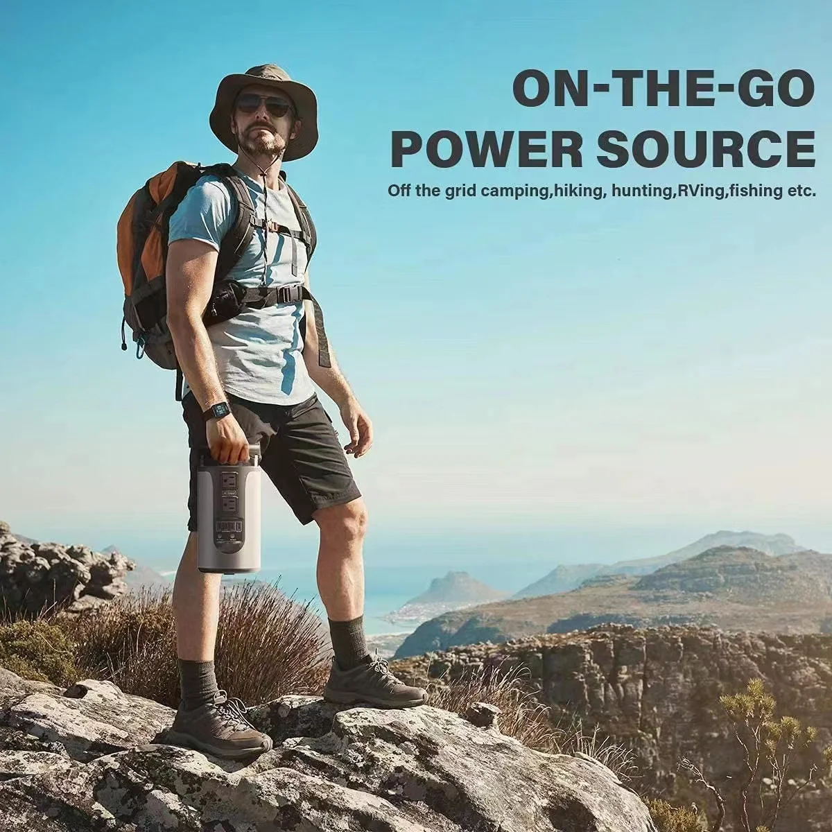 Hot Sale Products Outdoor Camping Type-C 200W Lithium Battery Power Bank Portable Power Station