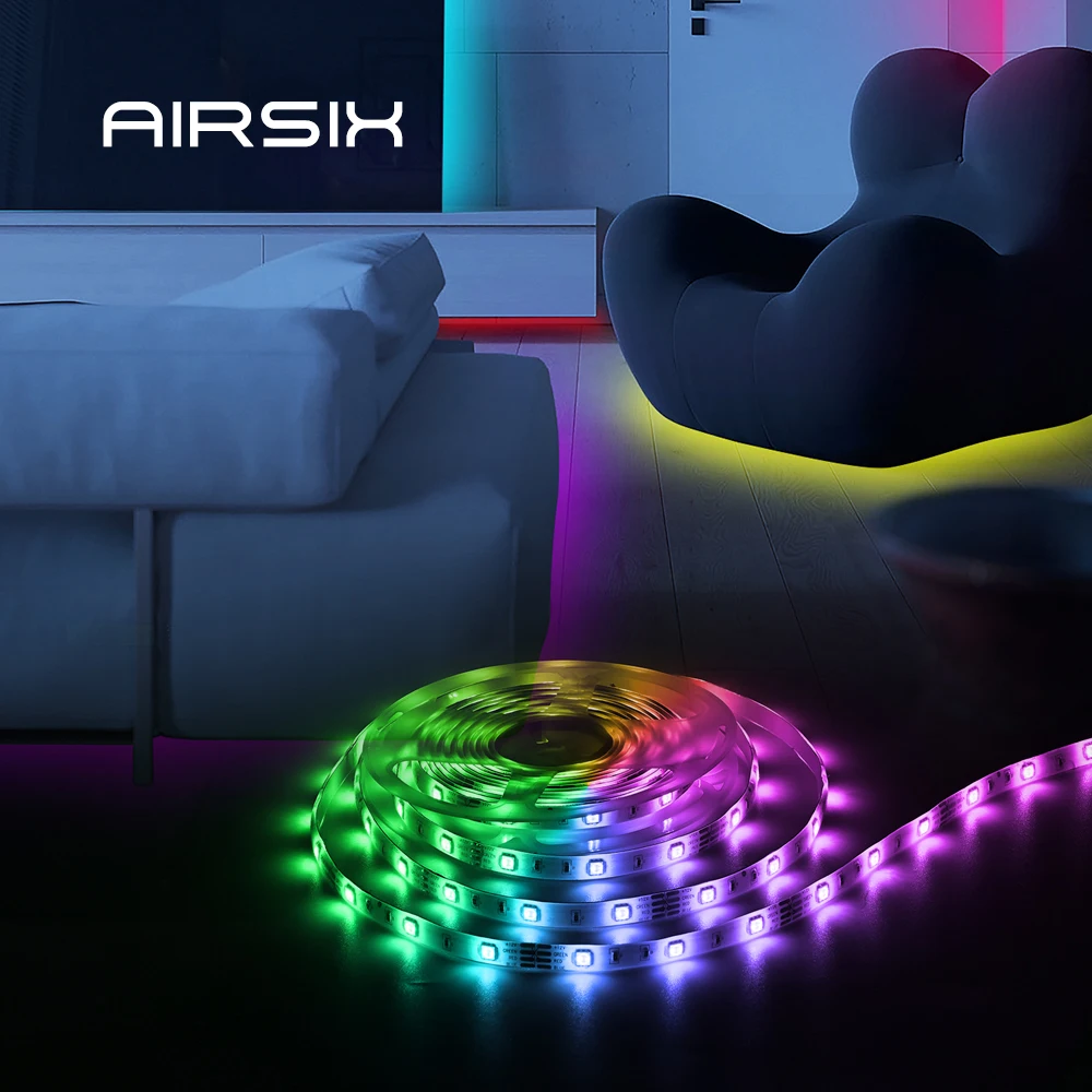 2022 Multi Colored Garden IP65 5050 RGB USB 12 Volts Tuya Flexible Waterproof 5m Bedroom TV 44key Smart Wifi LED Light Strip