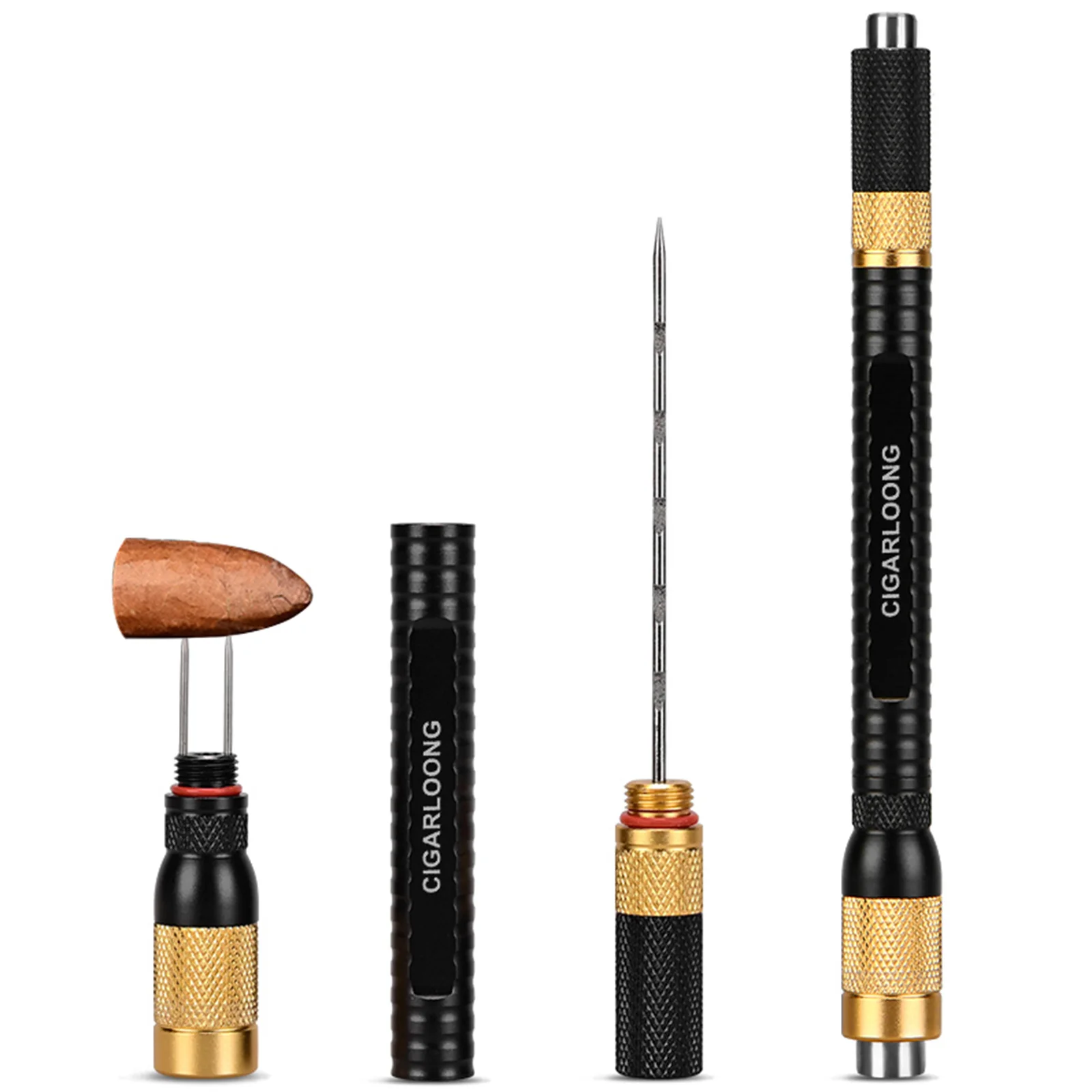 CIGARLOONG металлические иглы иголки для сигар инструменты открывания отверстий роскошный перфоратор