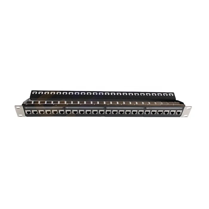 19' 1U FTP CAT6 24 Ports RJ45-RJ45 Jacks Fiber Patch Panels
