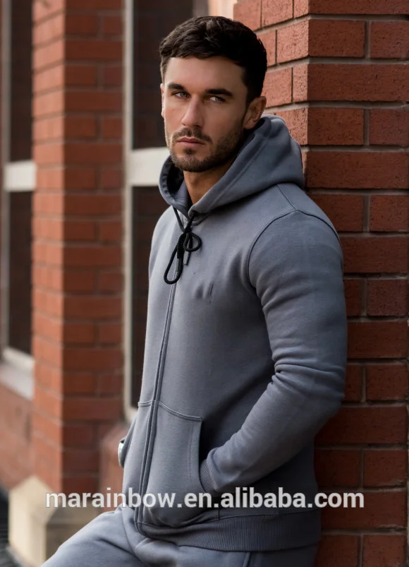 Tech fleece tracksuit 70% cotton 30% polyester fleece lining hoodie tapered jogger pants men latest design tracksuit