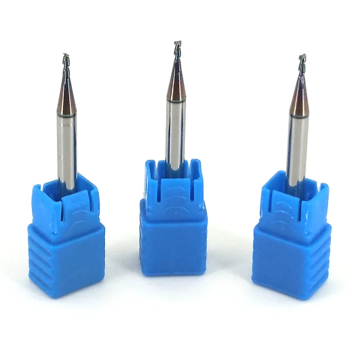 JR CNC  cutting tool 0.1MM-0.9MM Tungsten Carbide Micro Endmill mini Flat End Mill 4 Flute Milling Cutter