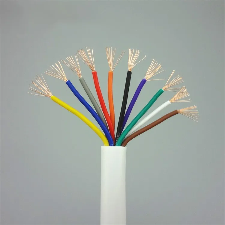 10 Conductor Unshielded Alarm Control Cable 22AWG Security Wire 10 Core