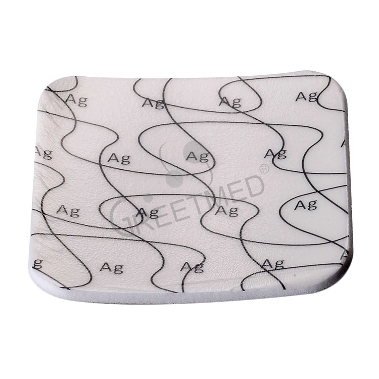 Повязка на рану из серебристого ионного пенопласта, одобренная CE