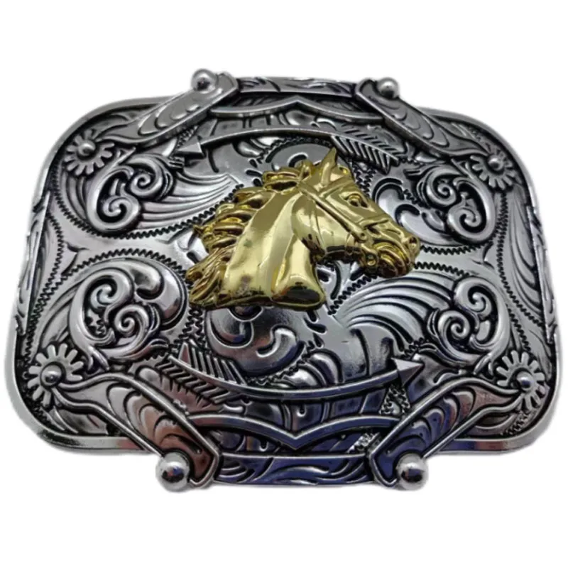 3D Horse Head Bronze Animal Rodeo Cowboy Western Belt Buckle