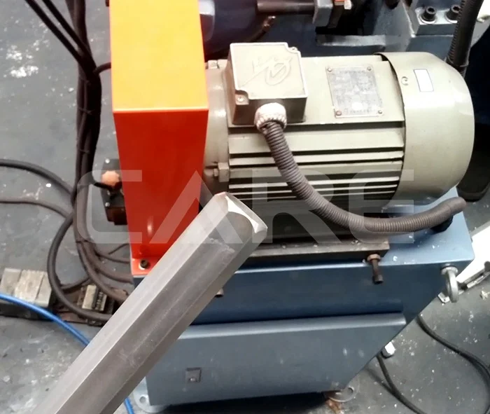 Single head round bar beveling machine metal pipe and bar chamfering machine