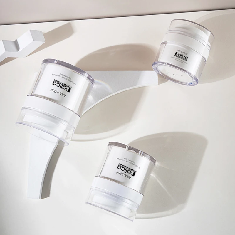 Private Label Cosmetic 15 ml 30 ml 50 ml Luxury Colored Airless Pump Jar