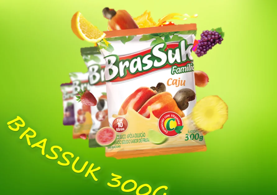 Brassuk Various Fruit Flavor Juice Powder Soft Beverage Instant Drink Juice Peach Lemon Orange Juice Powder