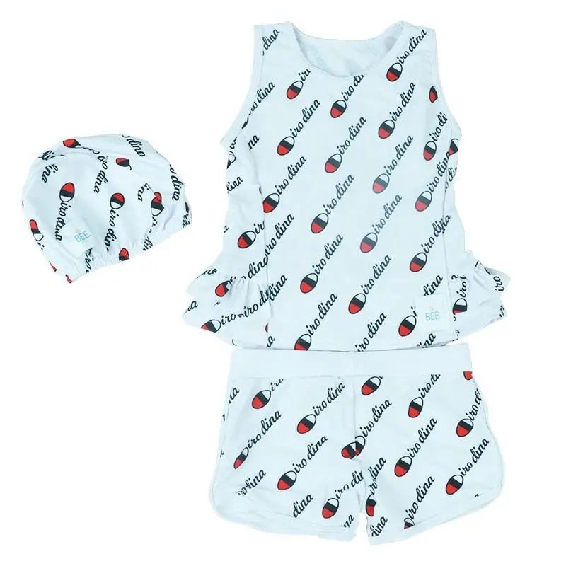 children baby swimsuit bikini girl bathing suits top and shorts 2pcs clothes swimwear 10 years old girls swim suits