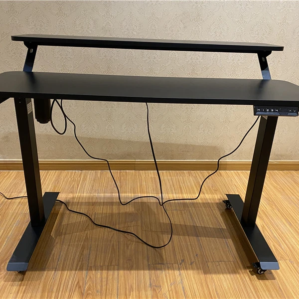 
Kids Sit Stand Laptop Single Motor Double Desktop Electric Height Adjustable Desk 
