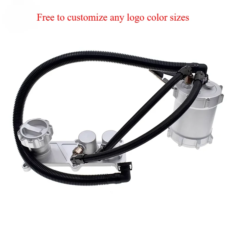 SYPES For Audi B9 S4 S5 SQ5 3.0 TFSL V6T EA839 engine Sk Custom CNC aluminum oil catch can oil catch tank fuel surge tank OEM